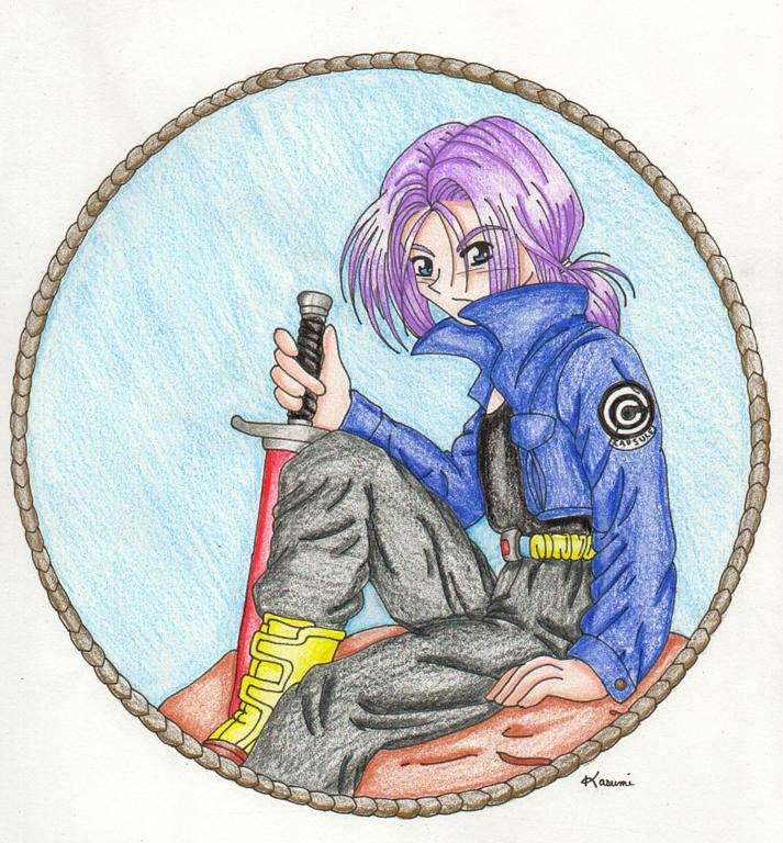 Trunks sitting on a rock-finished version