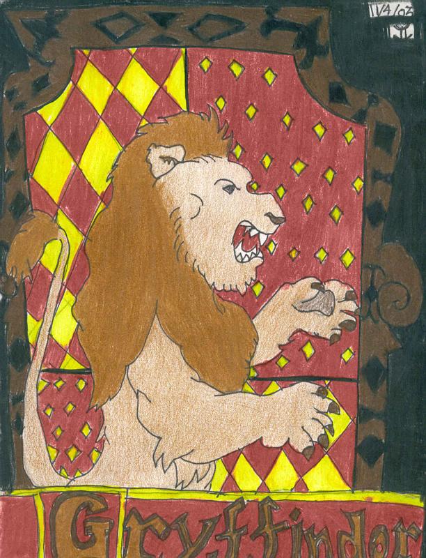 GRYFFINDOR LION (in color)