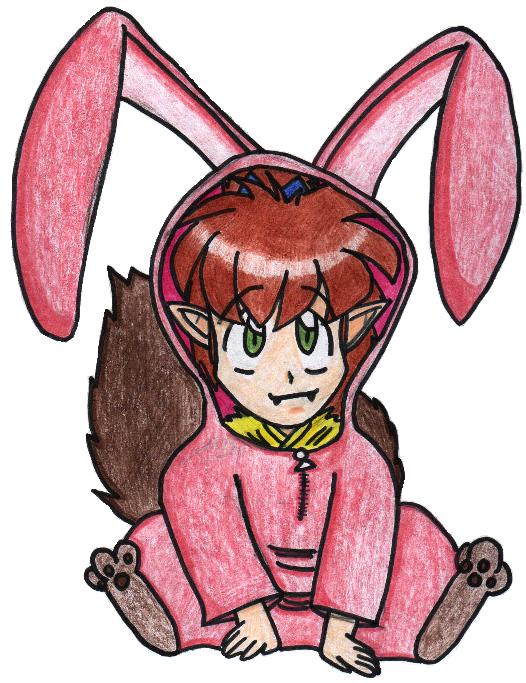 Shippo in a Bunny Suit