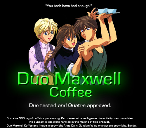 Duo Maxwell Coffee Ad.