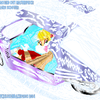 this is lola bunny in a big snow in about 3 feet of snow but lola bunny don't look mad to me?