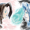Aeris and Sephiroth