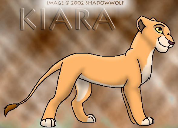 Kiara, the Insanely Prissy Lioness...