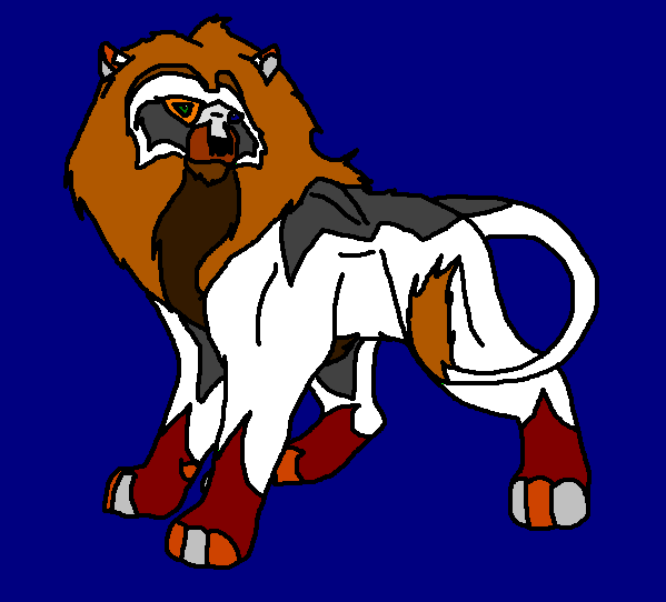 A wierd lion