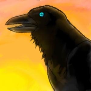 Oekaki crow doodle