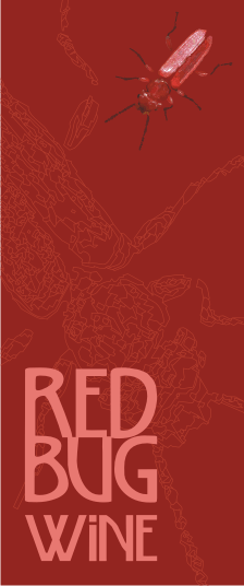 Red Bug Wine Label