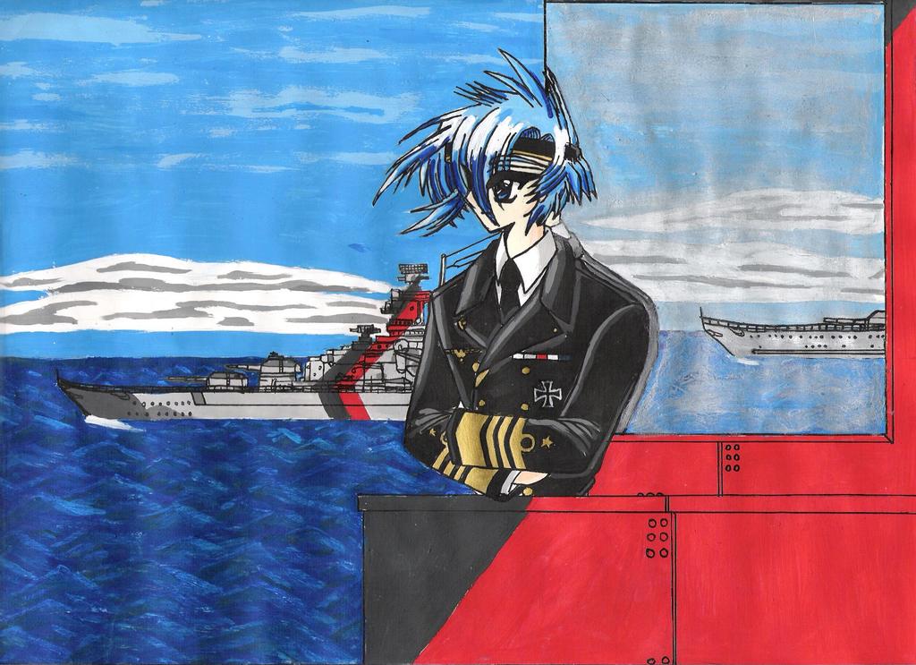 An Kristallmauer OVA's Pic: Admiral Mikhail Dunkelheit