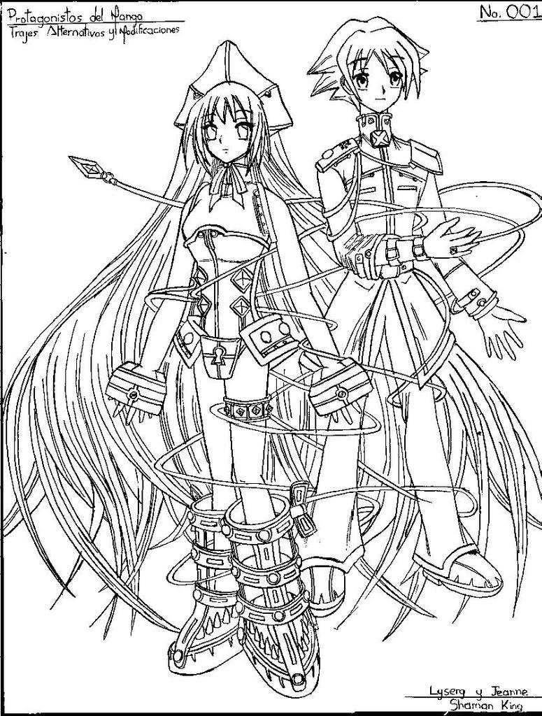 Protagonistas del Manga Alternative Costumes and Modifications Nº001: Lyserg and Jeanne