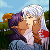 Kissing Sesshoumaru