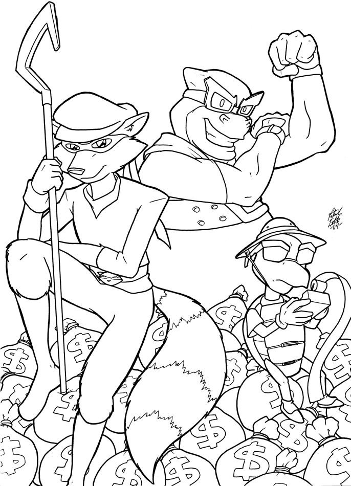 The Sly Cooper gang