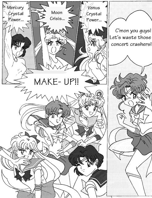 Sailor Moon/Eiffel 65 Crossover Comic Sample Page 3