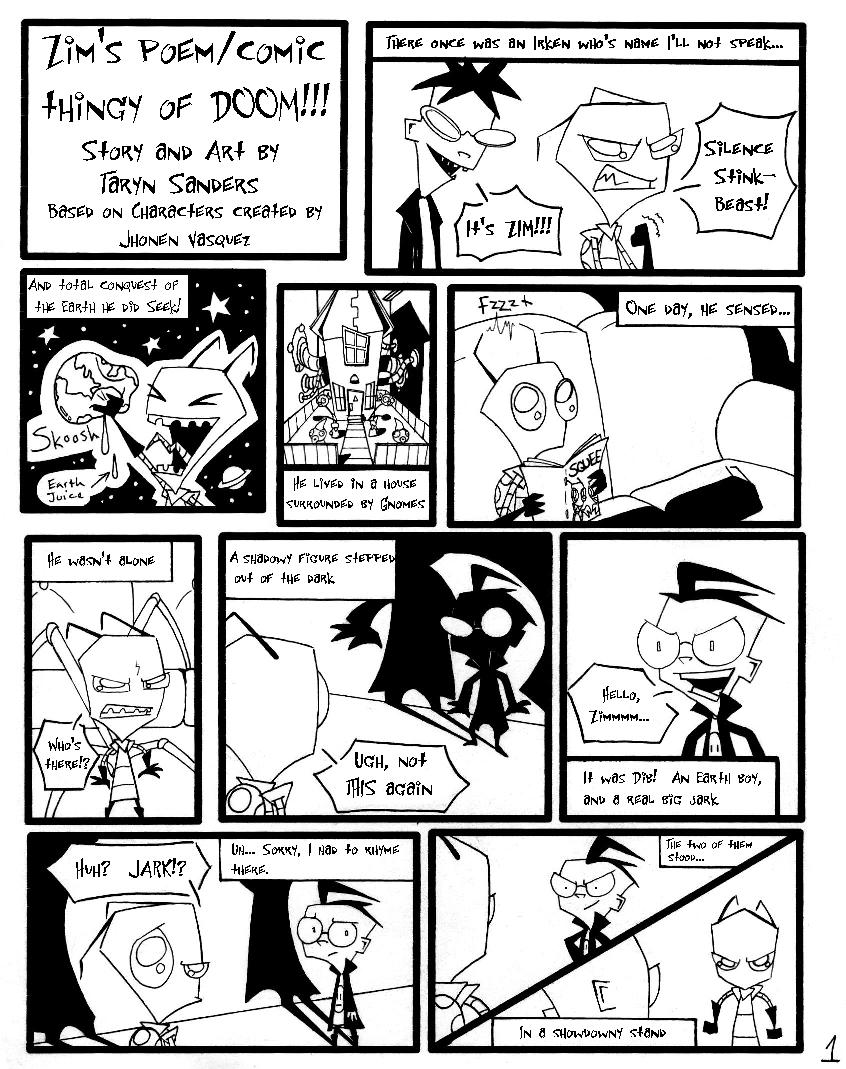 Invader Zim Mini-comic page 1