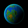 Worldbuilding Map 1 -- Globe (with Halo)