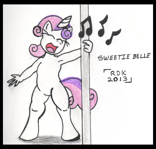 Sweetie Belle singing