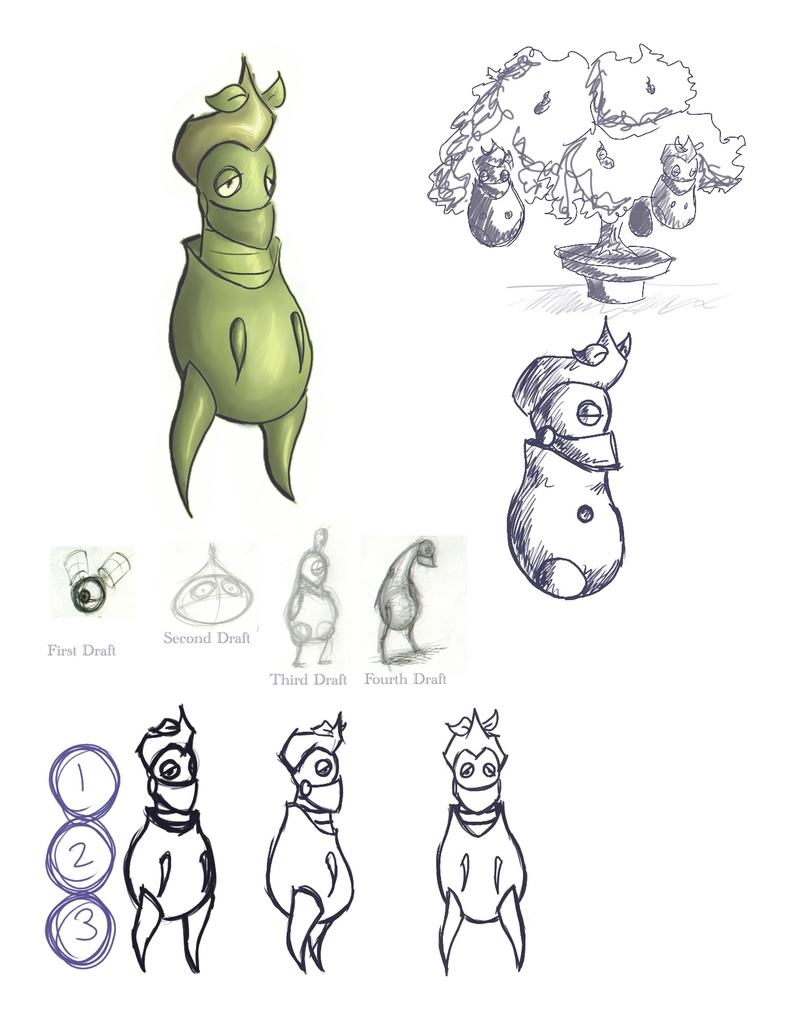 Gus the Pearbot Model Sheet