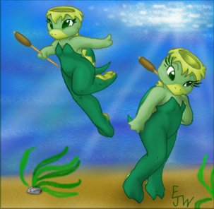 Some chubby water imps (Kappa)
