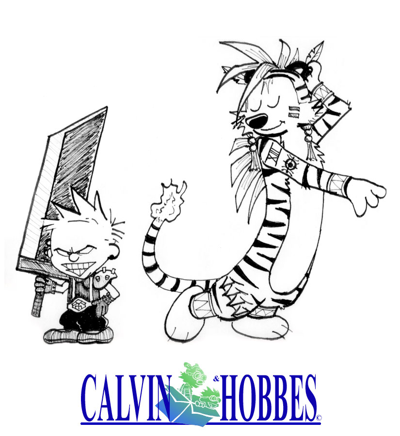 Calvin & Hobbes cosplay!