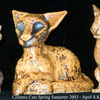 Ceramic Cat sculptures