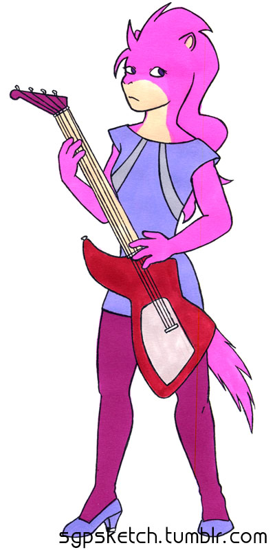 SGP Sketch #341: Pink Rocker