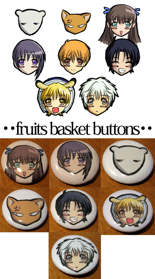 Fruits Basket - Buttons