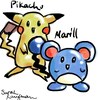 Pikachu and Marill ^^