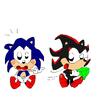 Baby Sonic and Shadow