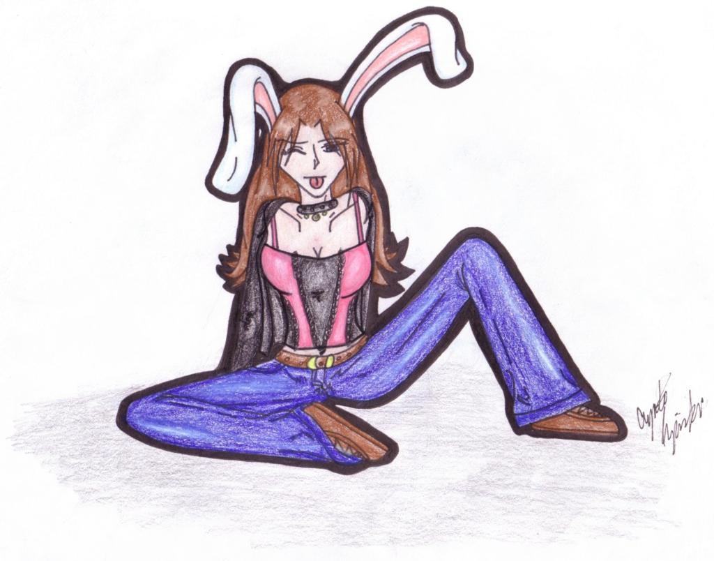 Christie as a bunny