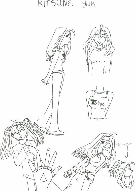 Kitsune character sketches