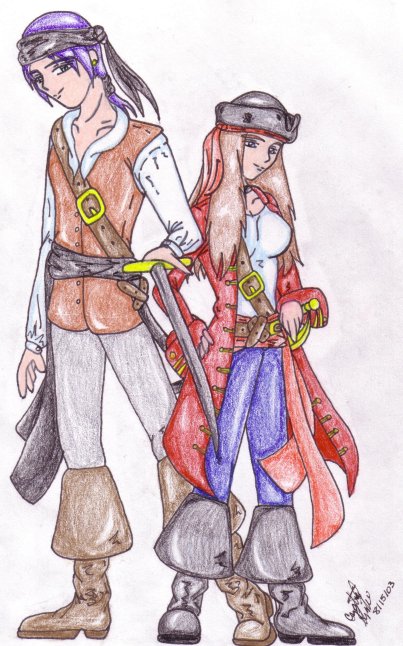 Me and Els as pirates