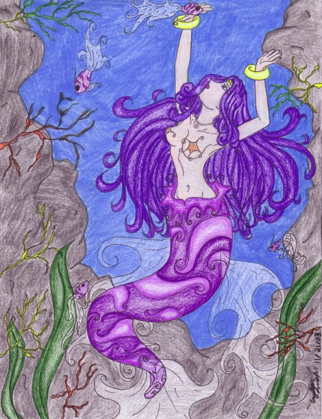 Mermaid picture for teacher fin