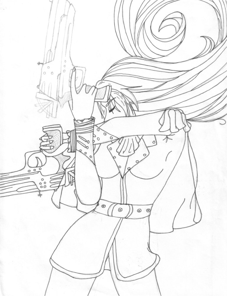 Show and her guns unfinished
