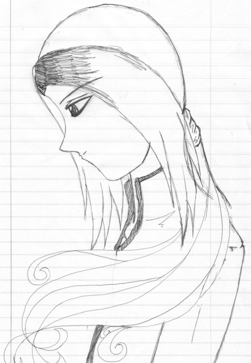 Sketch of Yasou in pen