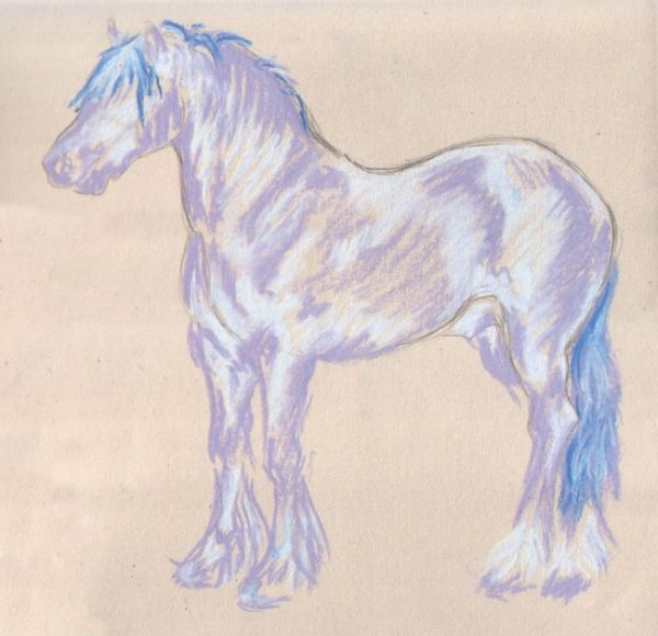 Purple horse