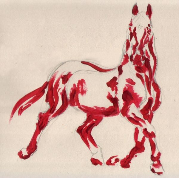 Red horse