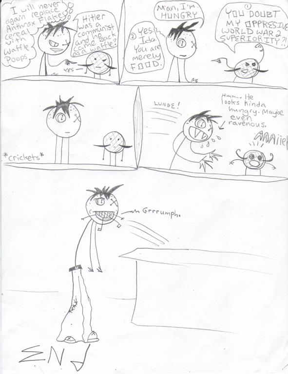 OUThouse Comix - Debut of the Communist Waffle!! (pg 2)