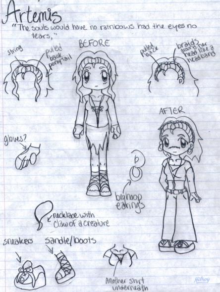 The Chronicles of Skye Character Sketch:  Artemis