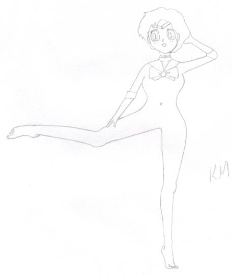 Sailor Mercury showing off