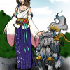 Yuna and Ixion (FFX - finished)