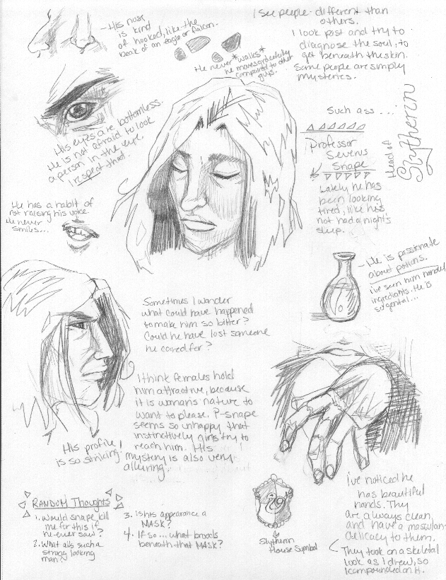 Kestrel's Sketchbook-- Professor Snape