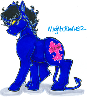 NightCrawler My little Mutant pony