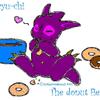The purple doughnut eatting dragon!