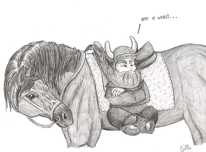 Why dwarves don't ride horses