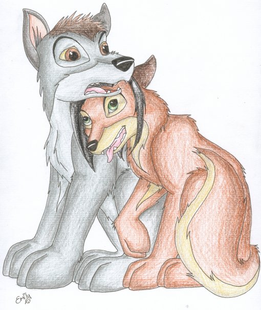 Jon and Emmy as Wolves ^_^