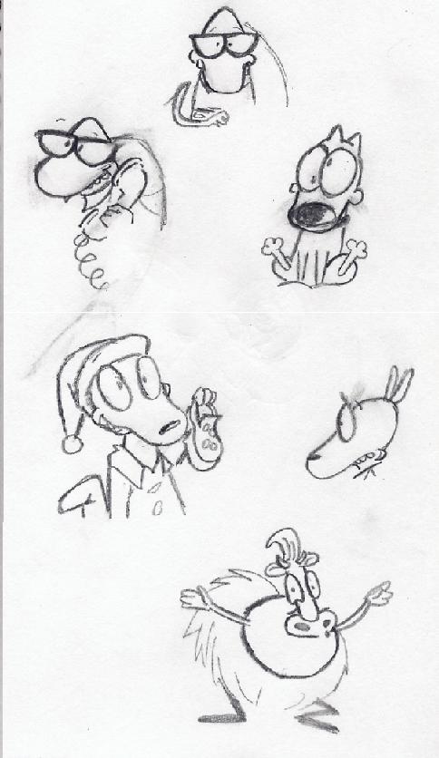 Rocko's Modern Life sketches