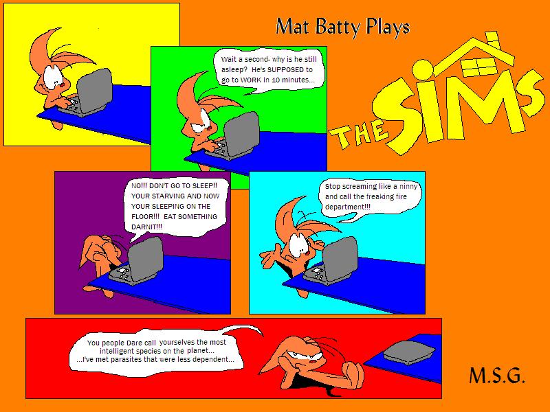 Mat Batty plays The Sims