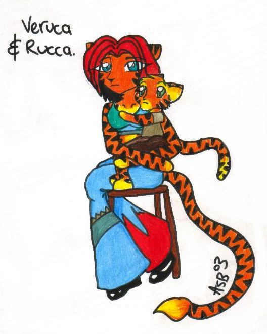 Rucca and his mum, Veruca