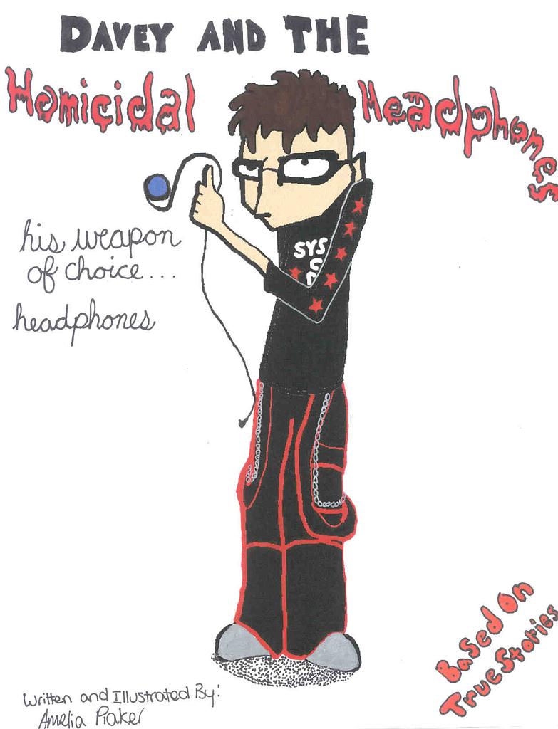 Davey and the Homicidal Headphones - His Weapon of Choice: Headphones :: issue 1 cover