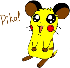 Pikachu as a Hamster