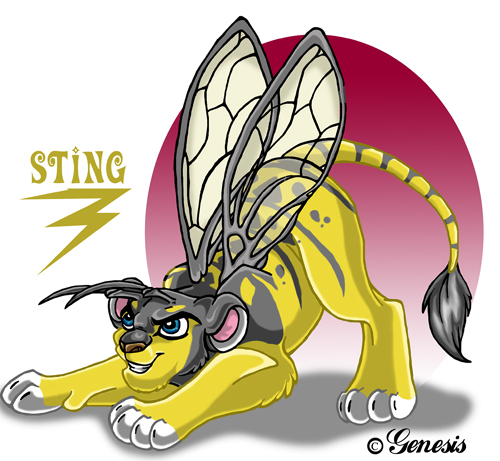 Sting the wasp lion