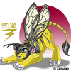 Sting the wasp lion